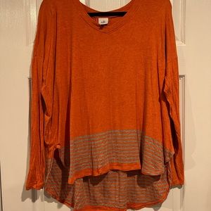 Cabi orange tee size small